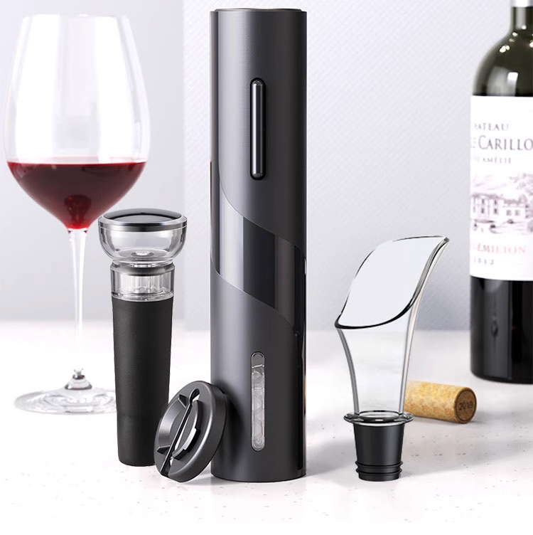 Abridor De Garrafa De Vinho Elétrico, Saca-rolhas Automático com Kit